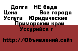 Долги - НЕ беда ! › Цена ­ 1 000 - Все города Услуги » Юридические   . Приморский край,Уссурийск г.